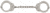 Peerless Handcuff 7030 Over Size-High Security Handcuff , Extended 4713