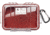 Pelican 1020 Micro Watertight Dry Box, 6.37x4.75x2.12in, Clear Red w/Carabiner, 1020-028-100
