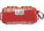 Pelican 1030 Micro Watertight Dry Box, 7.50x3.87x2.43in, Solid Red w/Carabiner, 1030-025-170