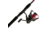 Penn Fishing Fierce IV Combo, 6.2/1, Right/Left, 4000, 7ft. Rod Length, Medium Power, Extra Fast Action, 1 Piece Rod, Black/Red, FRCIV4000701M