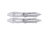 Perfect Point 2 Spear Point Throwing Knives Set, 3Cr13 Stainless Steel Stainless Steel, Satin, PP-129-2