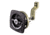 Perko Black Flush Lock - 2.5" x 2.5" w/Offset Cam Bar &amp; Flexible Polymer Strike 73257