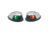 Perko Horizontal Mount Side Lights, Chrome Plated Zinc, Pair, Red/Green, 0648DP0CHR
