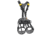 Petzl Avao Fast International Harness, Black/Yellow, 1, C071DB01