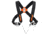 Petzl Explo Shoulder Straps, Black/Orange, C027AA00