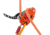 Petzl NEOX Belay Device With Cam-Assisted Blocking, Orange, D016AA01
