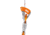 Petzl Pur Line 6mm Cord, White/Orange, 65 m, R010AA00