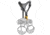 Petzl Top Croll Chest Harness, Black/Yellow, C081CB00