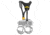 Petzl Top Croll Chest Harness, Black/Yellow, Small, C081BA00