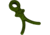 Pine Ridge Archery Wishbone String &amp; Cable Dampener - Olive Green, 4/pkg, 2725-OG