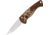 Piranha Knives Auto Fingerling Automatic Folding Knife, 2.5in, 154CM, Plain Blade, Mirror Finish, Tan Camo Aluminum Handle, P-2C
