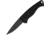 Piranha Knives Auto Fingerling Automatic Folding Knife, 2.5in, 154CM, Plain Blade, Black Oxide, Black Anodized Aluminum Handle, P-2BKT