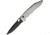 Piranha Knives Auto Predator Automatic Automatic Folding Knife, 4in, CPM S30V, Black Blade, Silver Textured Aluminum Handle, P-10ST