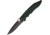 Piranha Knives Auto Predator Automatic Automatic Folding Knife, 4in, CPM S30V, Black Blade, Green Textured Aluminum Handle, P-10GT