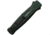 Piranha Knives Auto Rated-R OTF Automatic Folding Knife, 3.5in, 154CM, Clip Point Blade, Black DLC, Green Aluminum Handle, P-19GT