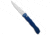 Piranha Piranha 21 Tactical Automatic Knife Blue Aluminum 3.38" Mirror P-21B, Blue, CPM S30V, adult, BHQ-188828
