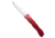Piranha Piranha 21 Tactical Automatic Knife Red Aluminum 3.4" Polish Serr, Red, CPM S30V, adult, BHQ-200750