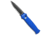 Piranha Piranha Bodyguard Automatic Knife Blue Tactical 3.3" Black Serr, Blue, CPM S30V, adult, BHQ-0489