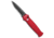 Piranha Piranha Bodyguard Automatic Knife Red Tactical 3.3" Black Serr, Red, CPM S30V, adult, BHQ-1438