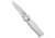 Piranha Piranha Bodyguard Automatic Knife Silver Aluminum 3.3" Stonewash Serr, Gray, CPM S30V, adult, BHQ-22892
