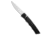 Piranha Piranha Crossfire Automatic Knife Black Aluminum 3.1" Mirror P-23BK, Black, 154CM, adult, BHQ-208136