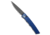 Piranha Piranha Crossfire Automatic Knife Blue Aluminum 3.1" Black P-23BT, Blue, 154CM, adult, BHQ-208148