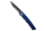 Piranha Piranha Crossfire Automatic Knife Blue Aluminum 3.1" Black Serrated P-23BTS, Blue, 154CM, adult, BHQ-208149