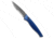 Piranha Piranha DNA Automatic Knife Blue Marble Tactical 3.25" Black Serr, Blue, CPM S30V, adult, BHQ-33081