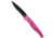 Piranha Piranha DNA Automatic Knife Pink Vein Tactical 3.25" Black Serr, Pink, CPM S30V, adult, BHQ-33076