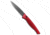 Piranha Piranha DNA Automatic Knife Red Tactical 3.25" Black, Red, CPM S30V, adult, BHQ-33084