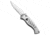Piranha Piranha Fingerling Automatic Knife Silver 2.5" Mirror Serr, Gray, 154CM, adult, BHQ-22936
