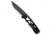 Piranha Piranha MagnaRaptor Automatic Knife Black Aluminum 3.4" Black Serrated, Black, CPM MagnaCut, adult, BHQ-218495