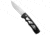 Piranha Piranha MagnaRaptor Automatic Knife Black Aluminum 3.4" Satin Serr, Black, CPM MagnaCut, adult, BHQ-217965
