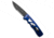 Piranha Piranha MagnaRaptor Automatic Knife Blue Aluminum 3.4" Black Serrated, Blue, CPM MagnaCut, adult, BHQ-218497