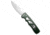 Piranha Piranha MagnaRaptor Automatic Knife Green Aluminum 3.4" Satin, Green, CPM MagnaCut, adult, BHQ-217568