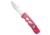 Piranha Piranha MagnaRaptor Automatic Knife Pink Aluminum 3.4" Satin Serr, Pink, CPM MagnaCut, adult, BHQ-217961