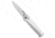 Piranha Piranha Mini-Guard Automatic Knife Silver 2.9" Stonewash, Gray, CPM S30V, adult, BHQ-22900