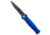 Piranha Piranha Mini-Guard Blue Tactical Automatic Knife 2.9" Black Serr, Blue, CPM S30V, adult, BHQ-2106