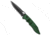 Piranha Piranha Mini Predator Green/Black Tactical Automatic Knife 3.5" Black, Black/Green, CPM S30V, adult, BHQ-137762