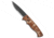 Piranha Piranha P-1 Automatic Pocket Knife Desert Camo Aluminum 3.2" Black Serr, Camo/Tan, 154CM, adult, BHQ-12942