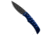 Piranha Piranha Paradox Automatic Knife Blue Aluminum 3.1" Black P-24BT, Blue, 154CM, adult, BHQ-208173