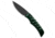 Piranha Piranha Paradox Automatic Knife Green Aluminum 3.1" Black P-24GT, Green, 154CM, adult, BHQ-208181