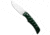 Piranha Piranha Paradox Automatic Knife Green Aluminum 3.1" Mirror Serrated P-24GS, Green, 154CM, adult, BHQ-208180