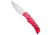 Piranha Piranha Paradox Automatic Knife Pink Aluminum 3.1" Mirror P-24PK, Pink, 154CM, adult, BHQ-210927