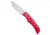 Piranha Piranha Paradox Automatic Knife Pink Aluminum 3.1" Mirror Serrated P-24PKS, Pink, 154CM, adult, BHQ-210929