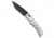 Piranha Piranha Paradox Automatic Knife Silver Aluminum 3.1" Black Serrated P-24STS, Silver, 154CM, adult, BHQ-208170