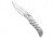 Piranha Piranha Paradox Automatic Knife Silver Aluminum 3.1" Mirror P-24S, Silver, 154CM, adult, BHQ-208167