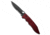 Piranha Piranha Predator Red Tactical Automatic Knife 4.1" Black Serr, Red, CPM S30V, adult, BHQ-12750