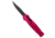 Piranha Piranha Rated-R D/A Clip Point OTF Auto Knife Pink Alum 3.5" Black P-19PKT, Pink, 154CM, adult, BHQ-183403