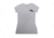 Pistols and Pumps Bella Ladies Short Sleeve V-Neck T-Shirt w/ Logo, Deep Heather, Large 79258